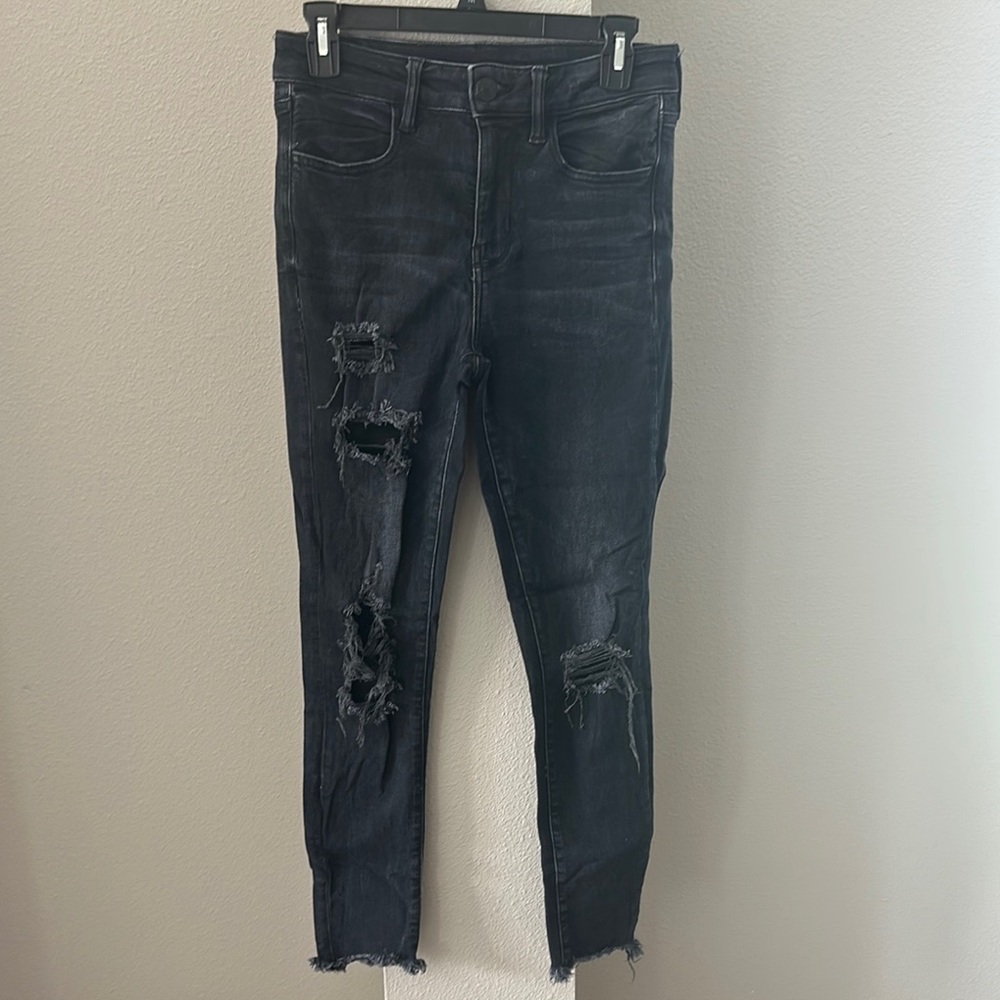 American Eagle Distressed Black Women's Jeans